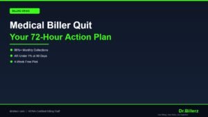 Medical biller quit - 72 hour action plan for medical practices - Dr. Billerz